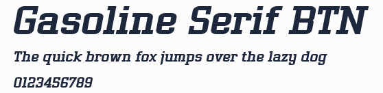 Gasoline Serif BTN