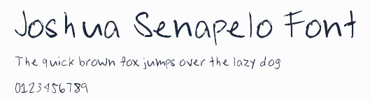Joshua Senapelo Font預覽圖