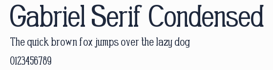 Gabriel Serif Condensed