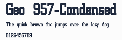 Geo 957-Condensed