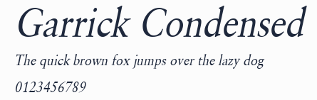 Garrick Condensed預覽圖
