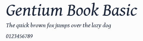 Gentium Book Basic