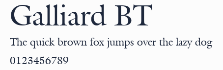 Galliard BT預覽圖