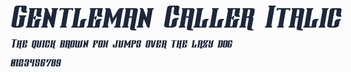 Gentleman Caller Italic預覽圖