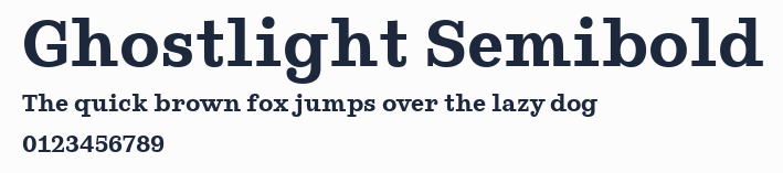 Ghostlight Semibold預覽圖