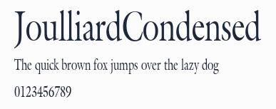 JoulliardCondensed預覽圖