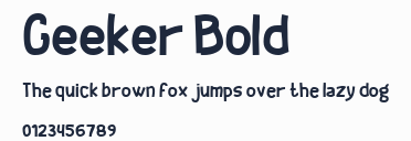 Geeker Bold預覽圖