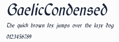 GaelicCondensed預覽圖