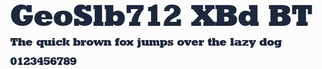 GeoSlb712 XBd BT