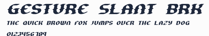 Gesture Slant BRK預覽圖