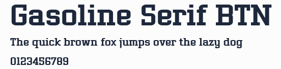 Gasoline Serif BTN預覽圖