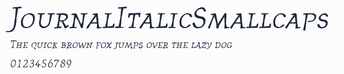 JournalItalicSmallcaps預覽圖
