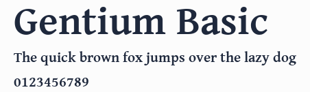 Gentium Basic