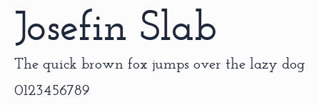 Josefin Slab預覽圖