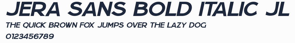 Jera Sans Bold Italic JL