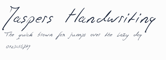 Jaspers Handwriting預覽圖