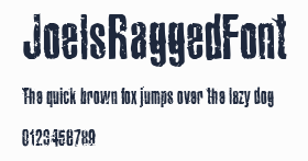 JoelsRaggedFont
