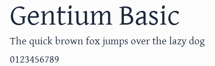Gentium Basic