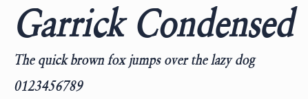 Garrick Condensed預覽圖
