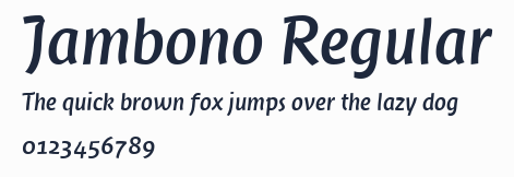 Jambono Regular預覽圖