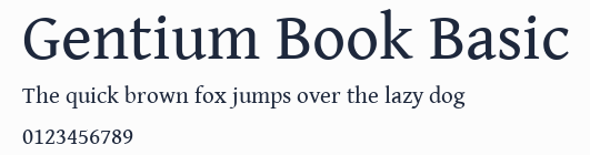 Gentium Book Basic