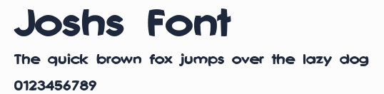Joshs Font預覽圖