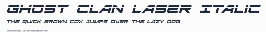 Ghost Clan Laser Italic預覽圖