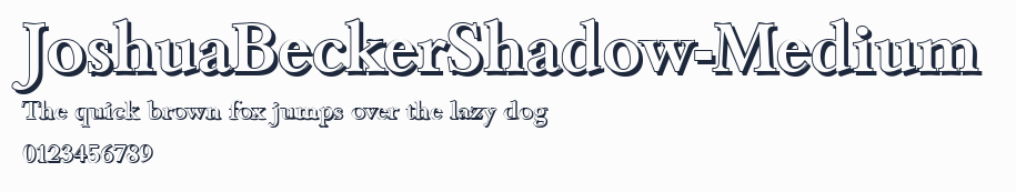 JoshuaBeckerShadow-Medium預覽圖