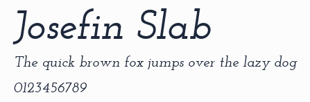 Josefin Slab預覽圖