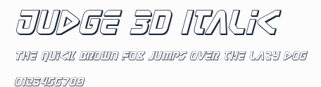 Judge 3D Italic預覽圖