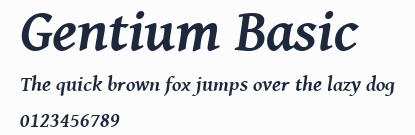 Gentium Basic