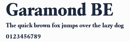 Garamond BE