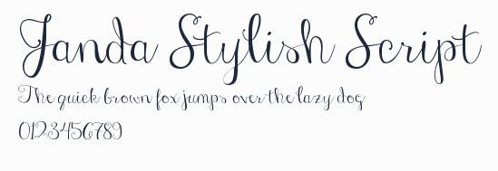 Janda Stylish Script預覽圖