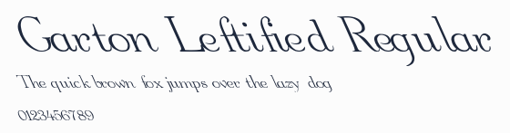 Garton Leftified Regular預覽圖