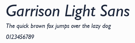 Garrison Light Sans預覽圖