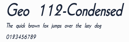 Geo 112-Condensed