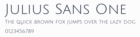 Julius Sans One預覽圖