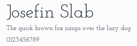 Josefin Slab預覽圖