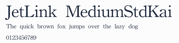 JetLink MediumStdKai預覽圖