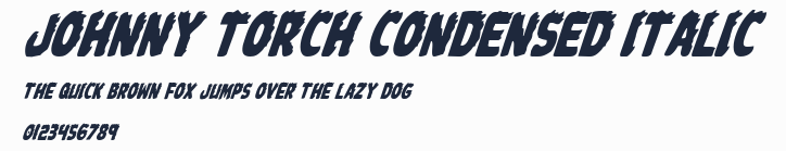Johnny Torch Condensed Italic預覽圖