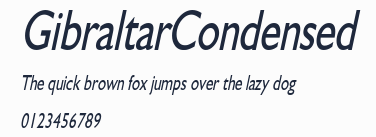 GibraltarCondensed