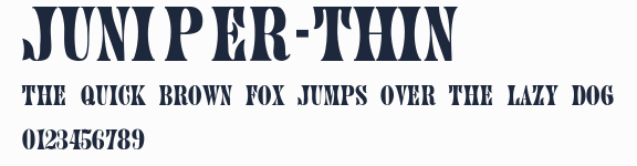 Juniper-Thin預覽圖