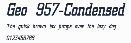 Geo 957-Condensed