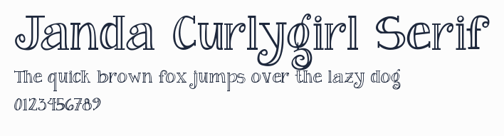 Janda Curlygirl Serif
