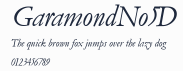 GaramondNo5D預覽圖