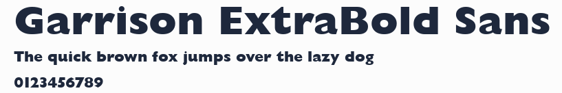 Garrison ExtraBold Sans預覽圖