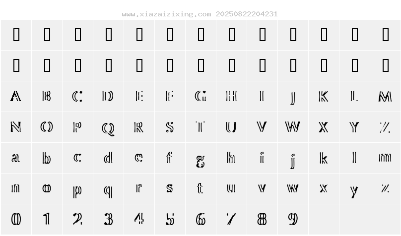 字符映射圖