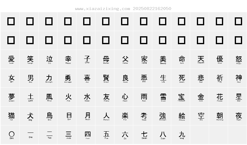 字符映射圖