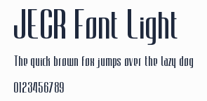 JECR Font Light預覽圖