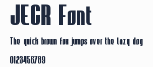 JECR Font預覽圖